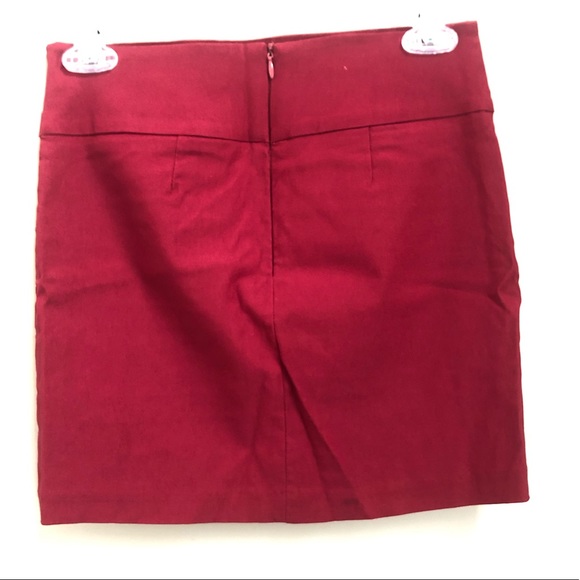Red Mini Skirt - Picture 2 of 3